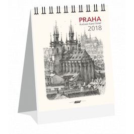 Kalendář Leon - PRAHA 2019 grafika stolní mini