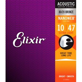 Elixir Nanoweb 80/20 Bronze Extra Light