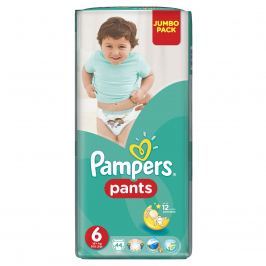 Pampers Pants plenkové kalhotky 6 Extra Large (16-22 kg), 44 ks