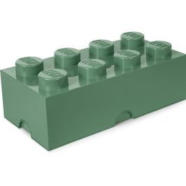 LEGO Úložný box kostka velká - khaki