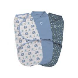 Summer Infant Zavinovačka SwaddleMe S, modrá sada 3ks