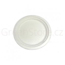 BIO talíř 22cm z cukrové třtiny (500ks) GreenWare