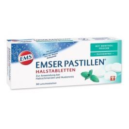 Emsské pastilky bez cukru s mátovou příchutí 30 ks