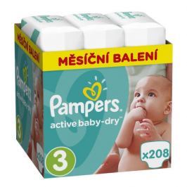Pampers Active Baby Monthy Box S3 208ks