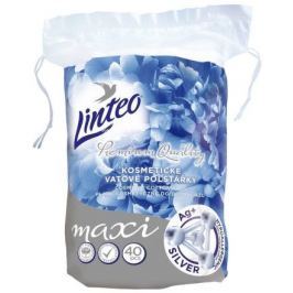 Odličovací kosm. tampony LINTEO PREMIUM maxi ovál 40ks SILVER