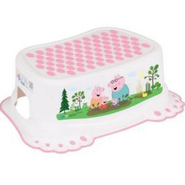 Dětské protiskluzové stupátko do koupelny Peppa Pig white-pink